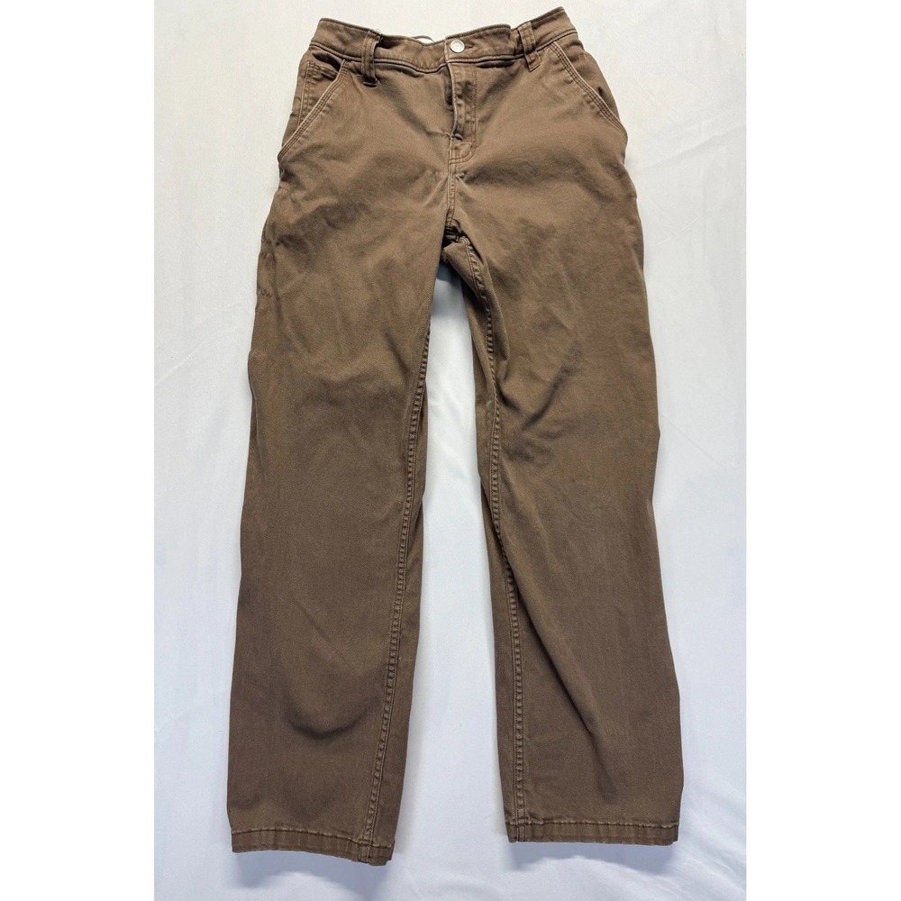 Hollister‎ High Rise Utility Dad Pants Womens 3x26 Brown Cotton Straight Leg